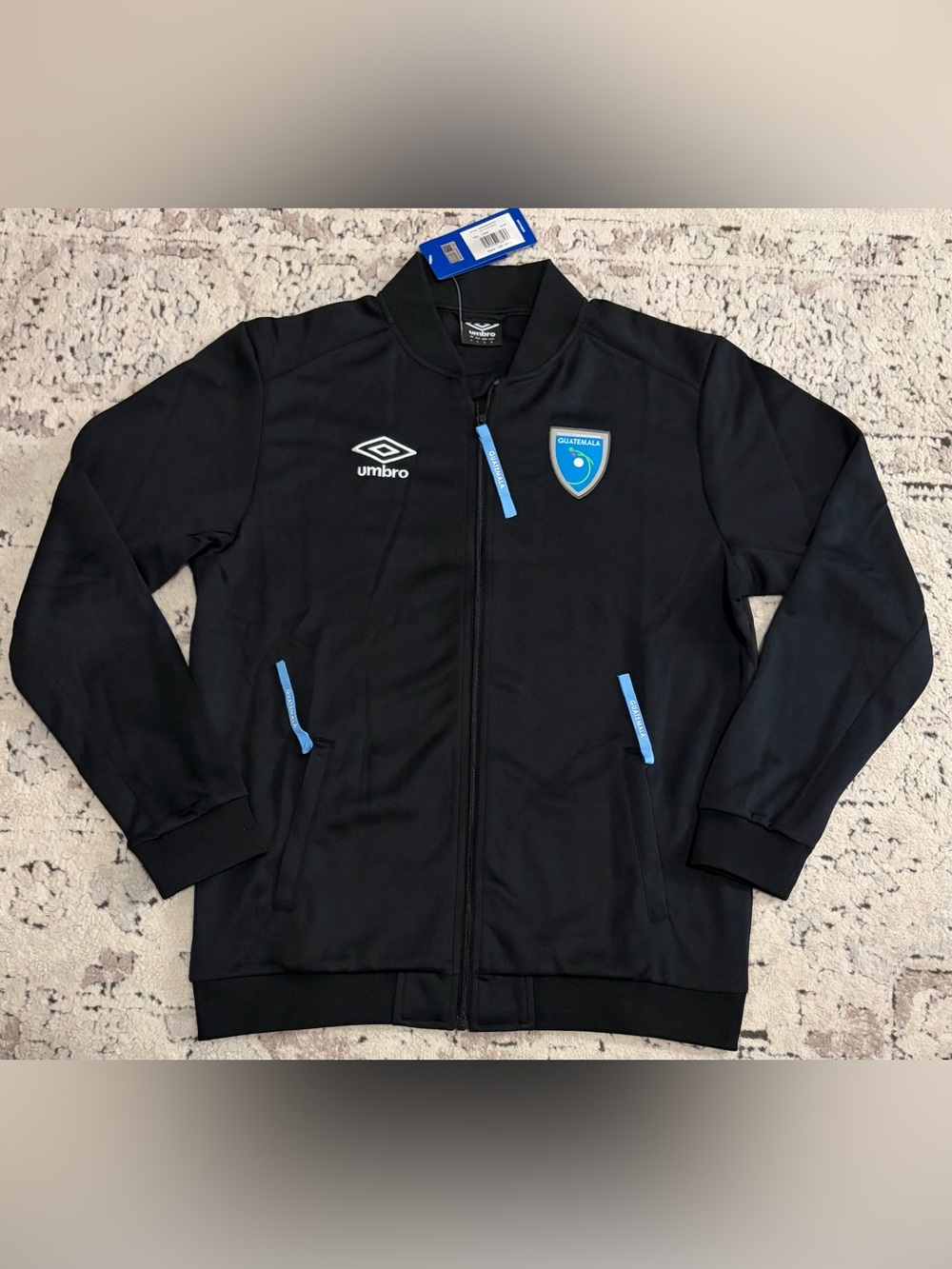 Umbro Authentic Guatemala National Team Futbol Soccer Black Jacket Men’s Sz: L
